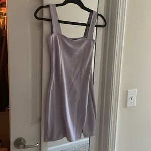 Purple dress with split